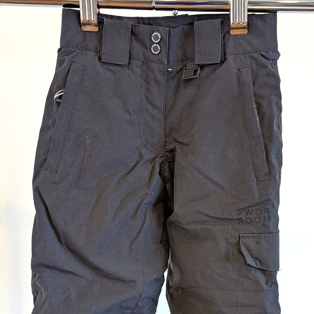 Kids / Girls PWDR Room Black Ski Pants - Size S